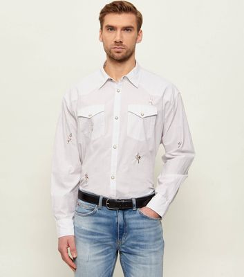 AllSaints - Koszula męska wiosenna elegancka ze sklepu: Gomez Fashion Store w kategorii: Koszule męskie - zdjęcie 874714-BD9-10338_AA262M000029057