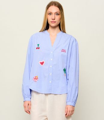 Koszula damska elegancka ST.Barth ze sklepu: Gomez Fashion Store w kategorii: Koszule damskie - zdjęcie 874714-BD9-10338_SB262W000010291