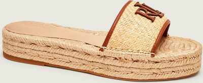Espadryle damskie na lato LAUREN RALPH LAUREN ze sklepu: Gomez Fashion Store w kategorii: Espadryle damskie - zdjęcie 874714-BD9-10338_RL262W00010570S