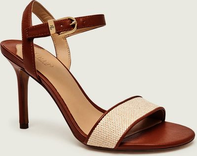 Sandały damskie bez wzorów LAUREN RALPH LAUREN ze sklepu: Gomez Fashion Store w kategorii: Sandały damskie - zdjęcie 874714-BD9-10338_RL262W00012116U