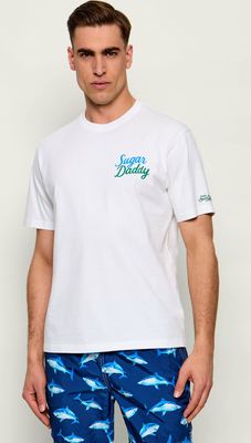 T-shirt męski w stylu młodzieżowym ST.Barth ze sklepu: Gomez Fashion Store w kategorii: T-shirty męskie - zdjęcie 874714-BD9-10338_SB262M000005359