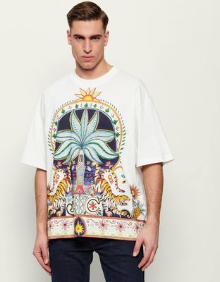 T-shirt męski młodzieżowy Just Cavalli ze sklepu: Gomez Fashion Store w kategorii: T-shirty męskie - zdjęcie 874714-BD9-10338_CA262M000055047