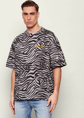 T-shirt męski elegancki Just Cavalli ze sklepu: Gomez Fashion Store w kategorii: T-shirty męskie - zdjęcie 874714-BD9-10338_CA262M000047899