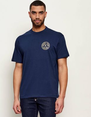 T-shirt męski na lato Versace Jeans Couture ze sklepu: Gomez Fashion Store w kategorii: T-shirty męskie - zdjęcie 874714-BD9-10338_VR262M000019A25