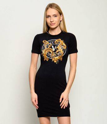 Sukienka na wiosnę Versace Jeans Couture ze sklepu: Gomez Fashion Store w kategorii: Sukienki - zdjęcie 874714-BD9-10338_VR262W000025A06
