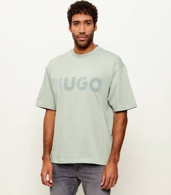 HUGO - T-shirt męski ze sklepu: Gomez Fashion Store w kategorii: T-shirty męskie - zdjęcie 874714-BD9-10338_BU255M000281338