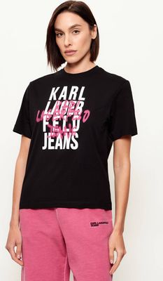 Bluzka damska w stylu młodzieżowym Karl Lagerfeld Jeans ze sklepu: Gomez Fashion Store w kategorii: Bluzki damskie - zdjęcie 874714-BD9-10338_KJ261W000013002