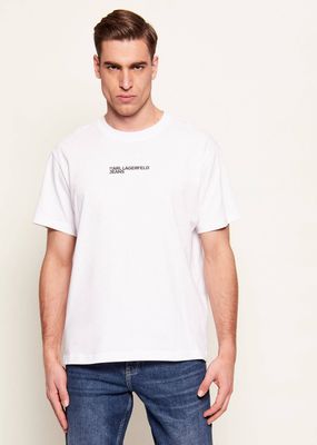 T-shirt męski elegancki Karl Lagerfeld Jeans ze sklepu: Gomez Fashion Store w kategorii: T-shirty męskie - zdjęcie 874714-BD9-10338_KJ261M000012001