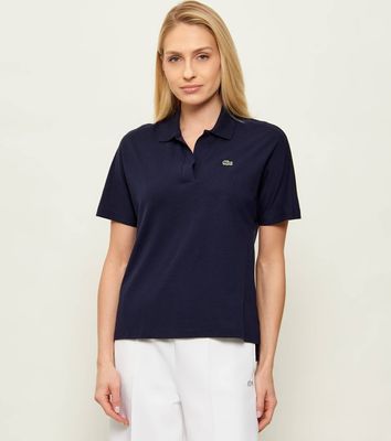Bluzka damska bez wzorów Lacoste ze sklepu: Gomez Fashion Store w kategorii: Bluzki damskie - zdjęcie 874714-BD9-10338_LA262W000050166