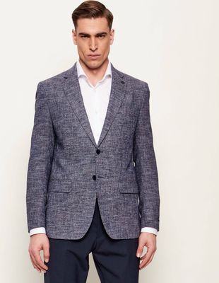 Marynarka męska na jesień Karl Lagerfeld ze sklepu: Gomez Fashion Store w kategorii: Marynarki męskie - zdjęcie 874714-BD9-10338_KL262M000113E27