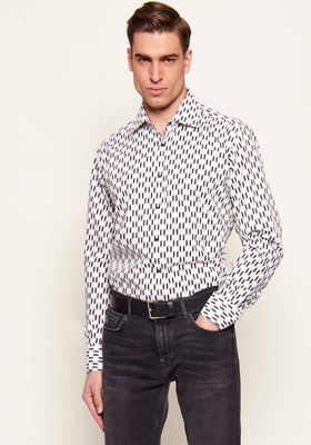 Koszula męska na zimę Karl Lagerfeld ze sklepu: Gomez Fashion Store w kategorii: Koszule męskie - zdjęcie 874714-BD9-10338_KL262M000118141