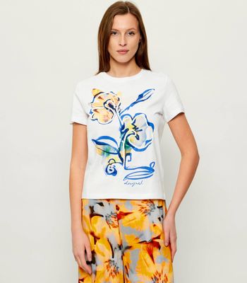 Bluzka damska w stylu młodzieżowym Desigual ze sklepu: Gomez Fashion Store w kategorii: Bluzki damskie - zdjęcie 874714-BD9-10338_DU262W000106065