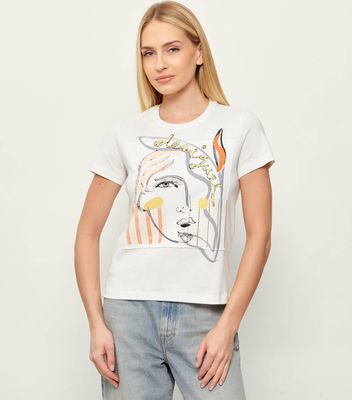 Bluzka damska letnia młodzieżowa Desigual ze sklepu: Gomez Fashion Store w kategorii: Bluzki damskie - zdjęcie 874714-BD9-10338_DU262W000074065