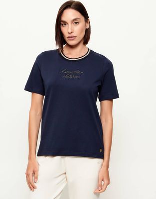 Bluzka damska na wiosnę w stylu młodzieżowym Aeronautica Militare ze sklepu: Gomez Fashion Store w kategorii: Bluzki damskie - zdjęcie 874714-BD9-10338_AM262W000026001