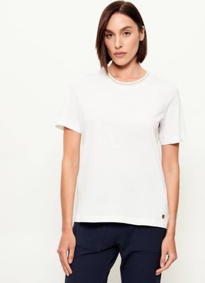 Bluzka damska casual Aeronautica Militare ze sklepu: Gomez Fashion Store w kategorii: Bluzki damskie - zdjęcie 874714-BD9-10338_AM262W000026002