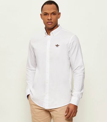Aeronautica Militare - Koszula męska elegancka ze sklepu: Gomez Fashion Store w kategorii: Koszule męskie - zdjęcie 874714-BD9-10338_AM262M000018002