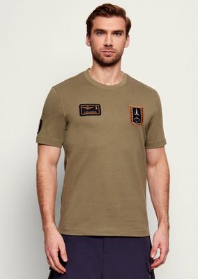 T-shirt męski na lato Aeronautica Militare ze sklepu: Gomez Fashion Store w kategorii: T-shirty męskie - zdjęcie 874714-BD9-10338_AM262M000089424