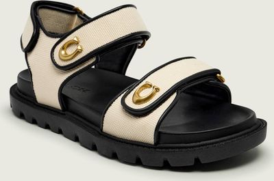 Sandały damskie letnie Coach ze sklepu: Gomez Fashion Store w kategorii: Sandały damskie - zdjęcie 874714-BD9-10338_CN262W000042245