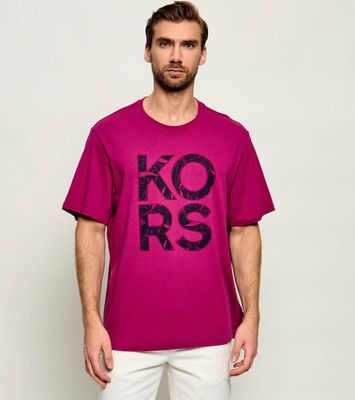 T-shirt męski elegancki Michael Kors ze sklepu: Gomez Fashion Store w kategorii: T-shirty męskie - zdjęcie 874714-BD9-10338_MK262M000025A70