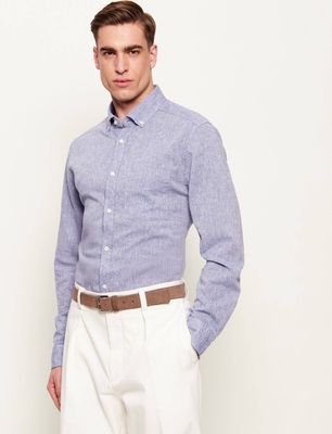 Koszula męska na wiosnę Joop! Jeans ze sklepu: Gomez Fashion Store w kategorii: Koszule męskie - zdjęcie 874714-BD9-10338_JJ262M000045405