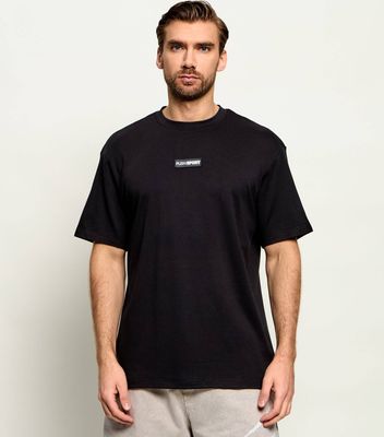 T-shirt męski bez wzorów Plein Sport ze sklepu: Gomez Fashion Store w kategorii: T-shirty męskie - zdjęcie 874714-BD9-10338_PS262M000022102