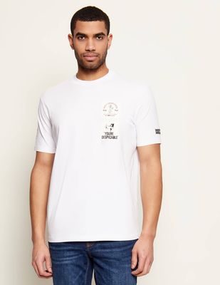 T-shirt męski na wiosnę Iceberg ze sklepu: Gomez Fashion Store w kategorii: T-shirty męskie - zdjęcie 874714-BD9-10338_II262M000035101