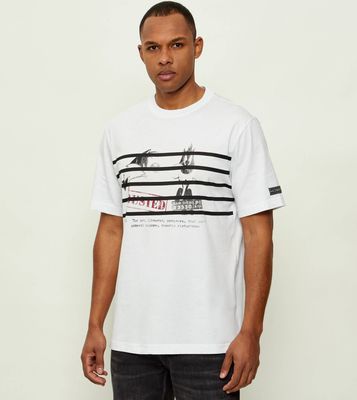 Iceberg - T-shirt męski na lato ze sklepu: Gomez Fashion Store w kategorii: T-shirty męskie - zdjęcie 874714-BD9-10338_II262M000038101