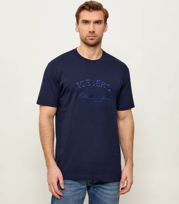 T-shirt męski na lato Iceberg ze sklepu: Gomez Fashion Store w kategorii: T-shirty męskie - zdjęcie 874714-BD9-10338_II262M000039602