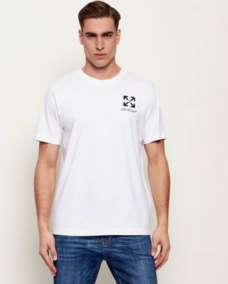 T-shirt męski letni casualowy Off White ze sklepu: Gomez Fashion Store w kategorii: T-shirty męskie - zdjęcie 874714-BD9-10338_OF262M000019009