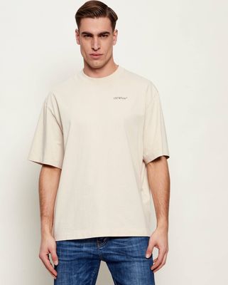 T-shirt męski casual Off White ze sklepu: Gomez Fashion Store w kategorii: T-shirty męskie - zdjęcie 874714-BD9-10338_OF262M000020078
