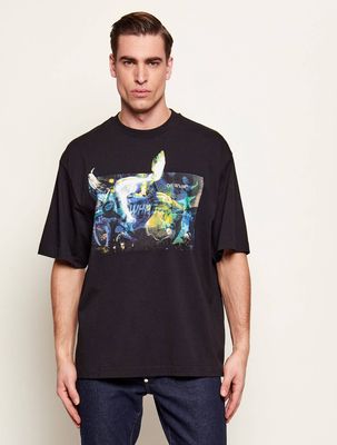 Off White - T-shirt męski na wiosnę ze sklepu: Gomez Fashion Store w kategorii: T-shirty męskie - zdjęcie 874714-BD9-10338_OF262M000031076