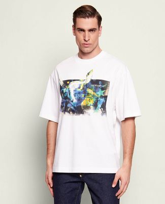 T-shirt męski na wiosnę Off-White ze sklepu: Gomez Fashion Store w kategorii: T-shirty męskie - zdjęcie 874714-BD9-10338_OF262M000031009