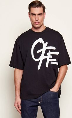 T-shirt męski młodzieżowy Off-White ze sklepu: Gomez Fashion Store w kategorii: T-shirty męskie - zdjęcie 874714-BD9-10338_OF262M000032076