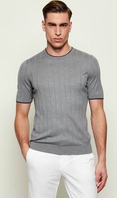Sweter męski klasyczny Gran Sasso ze sklepu: Gomez Fashion Store w kategorii: Swetry męskie - zdjęcie 874714-BD9-10338_GG262M000010060