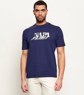 T-shirt męski Napapijri ze sklepu: Gomez Fashion Store w kategorii: T-shirty męskie - zdjęcie 874714-BD9-10338_NA262M000023836