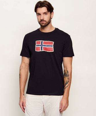 T-shirt męski Napapijri ze sklepu: Gomez Fashion Store w kategorii: T-shirty męskie - zdjęcie 874714-BD9-10338_NA262M000024925