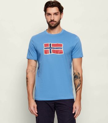 T-shirt męski Napapijri ze sklepu: Gomez Fashion Store w kategorii: T-shirty męskie - zdjęcie 874714-BD9-10338_NA262M000024831