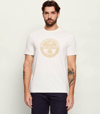 Napapijri - T-shirt męski ze sklepu: Gomez Fashion Store w kategorii: T-shirty męskie - zdjęcie 874714-BD9-10338_NA262M000024288