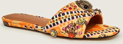 Klapki damskie na lato Kurt Geiger ze sklepu: Gomez Fashion Store w kategorii: Klapki damskie - zdjęcie 874714-BD9-10338_KG262W000217055