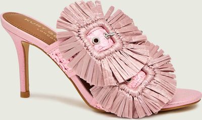 Klapki damskie na lato Kurt Geiger ze sklepu: Gomez Fashion Store w kategorii: Klapki damskie - zdjęcie 874714-BD9-10338_KG262W000234033