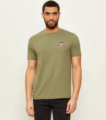 Gant - T-shirt męski w sportowym stylu ze sklepu: Gomez Fashion Store w kategorii: T-shirty męskie - zdjęcie 874714-BD9-10338_GA262M000048B09
