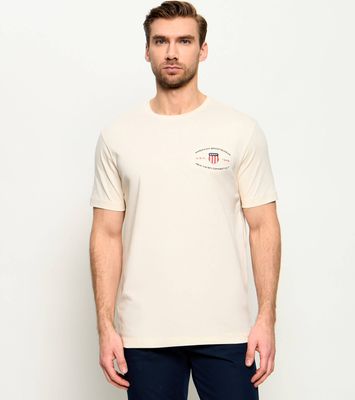 Gant - T-shirt męski bez wzorów ze sklepu: Gomez Fashion Store w kategorii: T-shirty męskie - zdjęcie 874714-BD9-10338_GA262M000042B08