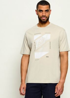 T-shirt męski letni BOSS ORANGE ze sklepu: Gomez Fashion Store w kategorii: T-shirty męskie - zdjęcie 874714-BD9-10338_BO264M000042271