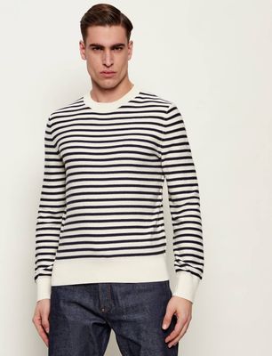 Sweter męski elegancki A.P.C. ze sklepu: Gomez Fashion Store w kategorii: Swetry męskie - zdjęcie 874714-BD9-10338_A3262M000025027