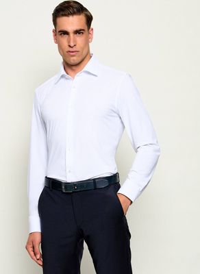 BOSS BLACK - Koszula męska elegancka na wiosnę ze sklepu: Gomez Fashion Store w kategorii: Koszule męskie - zdjęcie 874714-BD9-10338_BB264M000024100