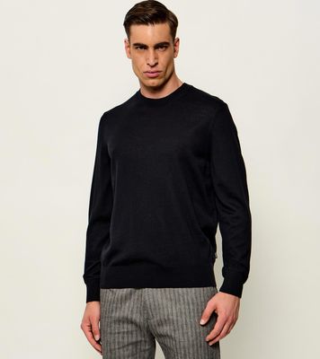 BOSS BLACK - Sweter męski na wiosnę ze sklepu: Gomez Fashion Store w kategorii: Swetry męskie - zdjęcie 874714-BD9-10338_BB264M000089001