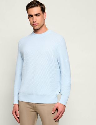 Sweter męski na wiosnę BOSS BLACK ze sklepu: Gomez Fashion Store w kategorii: Swetry męskie - zdjęcie 874714-BD9-10338_BB264M000096499