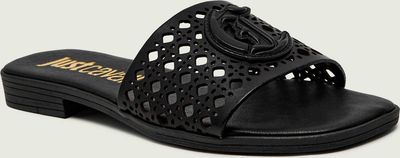 Klapki damskie eleganckie Just Cavalli ze sklepu: Gomez Fashion Store w kategorii: Klapki damskie - zdjęcie 874714-BD9-10338_CA262W000027899