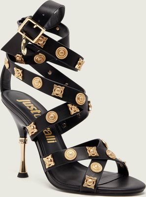 Sandały damskie eleganckie Just Cavalli ze sklepu: Gomez Fashion Store w kategorii: Sandały damskie - zdjęcie 874714-BD9-10338_CA262W000030899