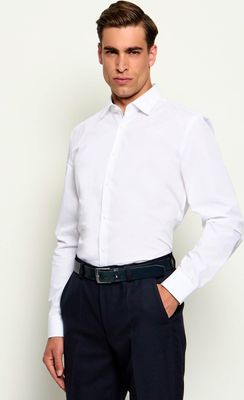 HUGO - Koszula męska elegancka ze sklepu: Gomez Fashion Store w kategorii: Koszule męskie - zdjęcie 874714-BD9-10338_BU264M000040199
